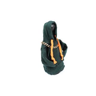 Versnellingspookhoes hoodie (groen, oranje trekkoord) foto 2
