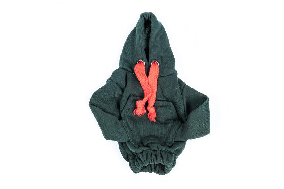 Hoodie versnellingspookhoes (groen, rood trekkoord) Foto 3