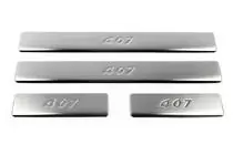 Peugeot 407 2004–2011 RVS instaplijsten (Omsa, 4 stuks) foto 2
