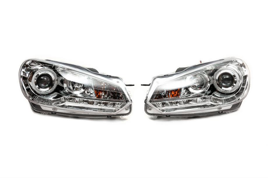 Volkswagen Golf 6 2008–2014 Koplampen voorzijde Silver (2 stuks, LED) Foto 2