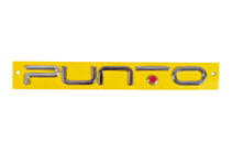 Fiat Punto Grande/EVO 2006–2018 Punto letters-embleem voor EVO (rode stip, 2037a) foto 1