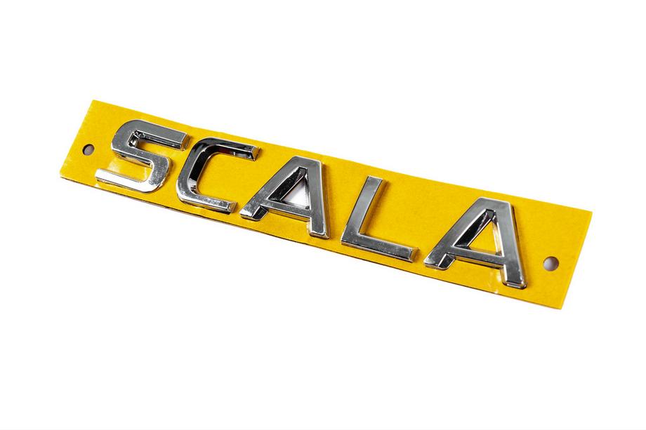 Skoda Scala 2018– Scala tekst embleem Foto 2
