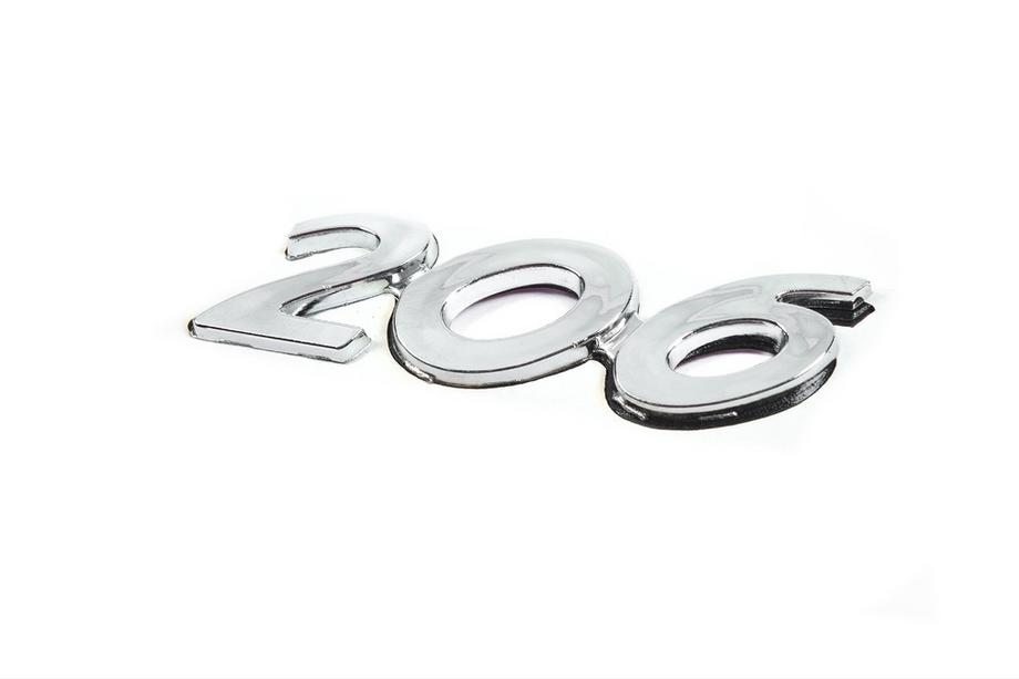 Peugeot 206 1998–2024 Opschrift 206 (90 x 25 mm) Foto 2