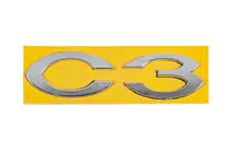 Citroen C-3 2009–2016 Embleem C3 (113 x 30 mm) foto 1
