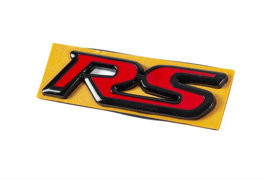 Honda RS opschrift rood/zwart (95 mm x 25 mm) Foto 2