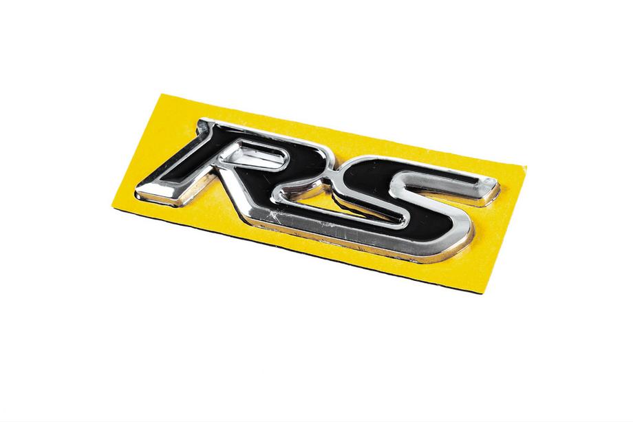 Honda RS embleem zwart met chroom (95 x 25 mm) Foto 2