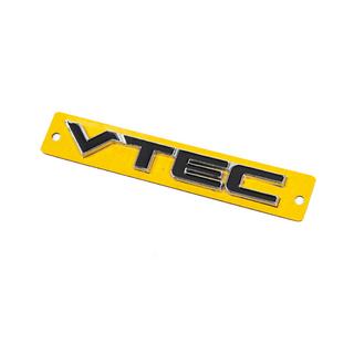 VTEC embleem zwart met chroom (110x15 mm) foto 2