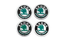 Skoda Naafdopstickers 60 mm 8932 (4 stuks) foto 1