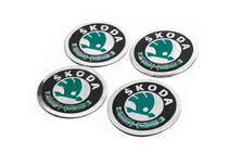 Skoda Naafdopstickers 60 mm 8932 (4 stuks) foto 2