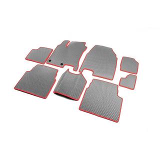 EVA automatten voor +2 (3 rijen, grijs) Nissan Qashqai 2007–2010 foto 2
