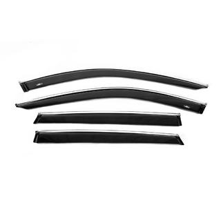 Raamwindschermen met chromen sierlijst SW (4 stuks, HIC) Skoda Superb 2015–2024 foto 1