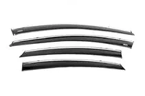 Hyundai Elantra (MD/UD) 2011–2015 Raamwindschermen met chromen sierlijst (set van 4, Niken) foto 1