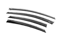 Hyundai Elantra (MD/UD) 2011–2015 Raamwindschermen met chromen sierlijst (set van 4, Niken) foto 2