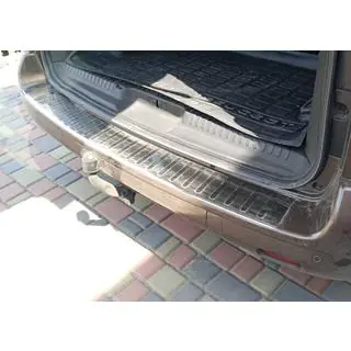 RVS achterbumperbeschermplaat met omgezette rand Carmos foto 1