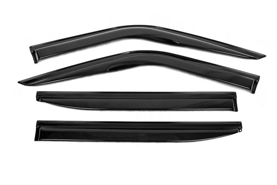 Fiat Doblo II 2010–2022 Raamwindschermen (set 4 stuks, EuroCap) Image