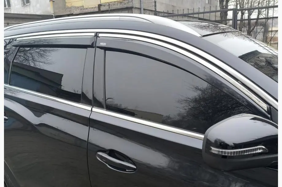 Chery Tiggo 7 2020– Raamwindschermen met chromen sierlijst (set van 4, Niken) Image
