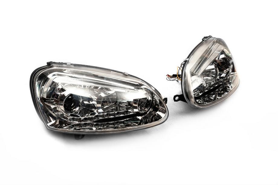Volkswagen Golf 5 2003–2009 Koplampen met LED-verlichting Silver (2 stuks) Foto 3
