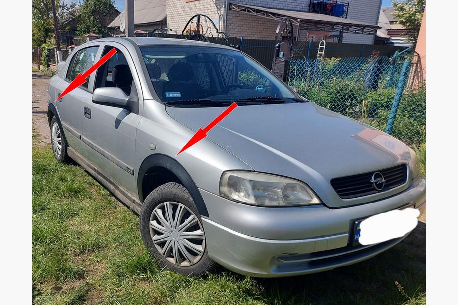 Opel Astra G Classic 1998–2012 Wielkastlijsten (4 stuks, zwart, metaal) Image
