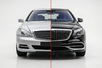 Mercedes S-class W221 2005–2013 Facelift kit voor X222 Maybach S600 foto 1