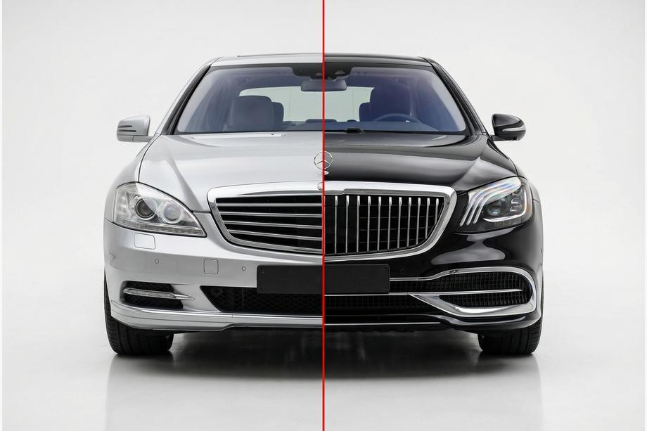 Mercedes S-class W221 2005–2013 Facelift kit voor X222 Maybach S600 Image