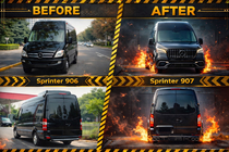 Mercedes Sprinter W906 2006–2018 Facelift kit voor W907 foto 1