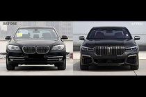 BMW 7 Serie F01/F02 2008–2015 Restylingkit voor G12 M760 (met vervanging van kofferklep en achterschermen) foto 133