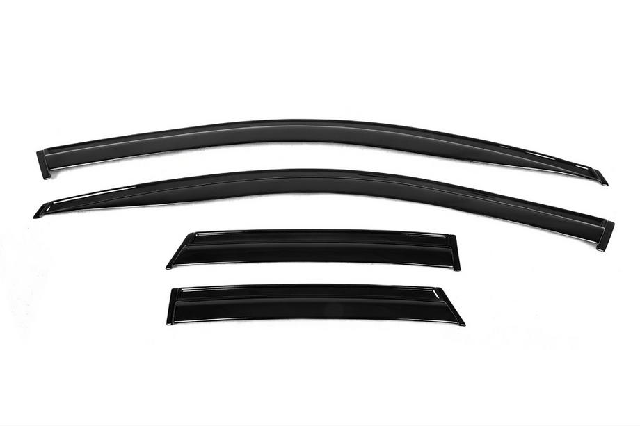 Opel Crossland X 2017–2024 Raamwindschermen (set 4 stuks, EuroCap) Image