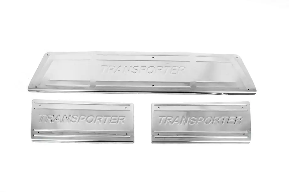 Volkswagen T5 Transporter 2003–2010 Carmos V3 instaplijsten binnen (3-delig, RVS) Foto 2