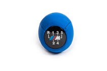 BMW 5 Serie E34 1988–1995 OEM versnellingspookknop (kunstleer, blauw glad) foto 6