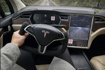 Tesla Model X 2015– Stuur (scheepswiel-design) (Alcantara, met verwarming) foto 1