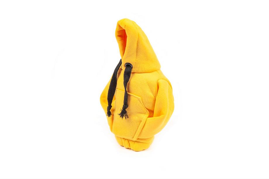 Versnellingspookhoes hoodie (geel, zwart koord) Foto 3