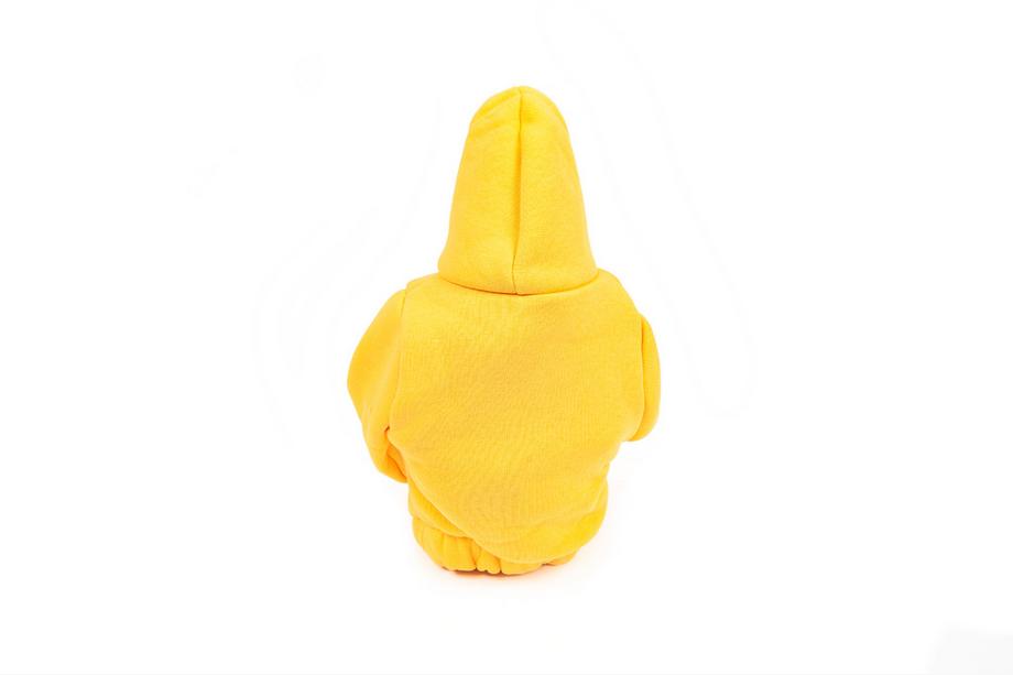 Versnellingspookhoes hoodie (geel, zwart koord) Foto 4