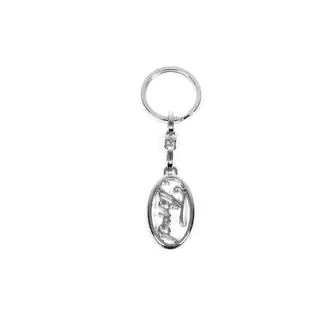 Metalen sleutelhanger met Ford-logo foto 1