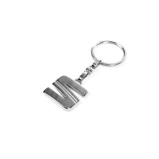 Metalen sleutelhanger met Seat-logo foto 2