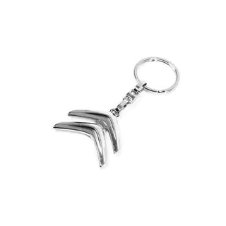 Metalen sleutelhanger met Citroen-logo foto 2