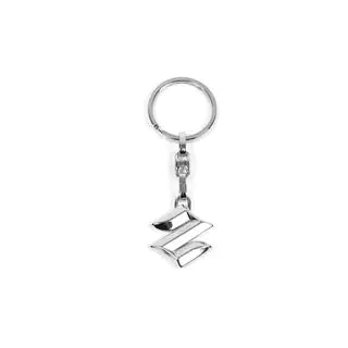 Metalen sleutelhanger met Suzuki-logo foto 2