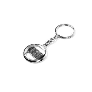 Metalen sleutelhanger met Fiat-logo foto 2