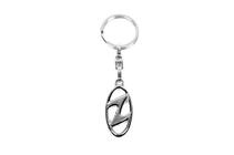 Hyundai Metalen sleutelhanger met Hyundai-logo foto 1