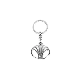 Metalen sleutelhanger met Daewoo-logo foto 1
