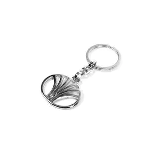 Metalen sleutelhanger met Daewoo-logo foto 2