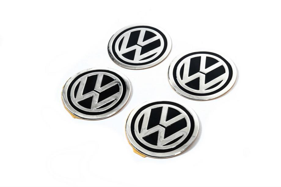 Volkswagen Stickers voor wielnaafkappen 60 mm vw-60-n-bl (4 stuks) Foto 1