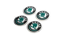 Skoda Stickers voor naafdoppen V2 60 mm (4 stuks) foto 2