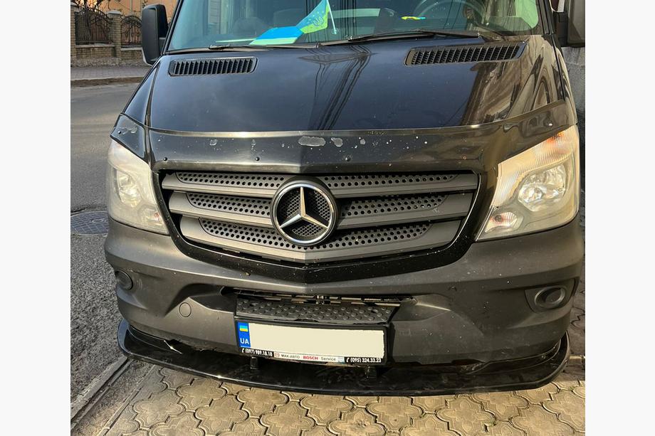 Mercedes Sprinter W906 2006–2018 Voorbumper lip spoiler 2013-2018 (ABS) Foto 6