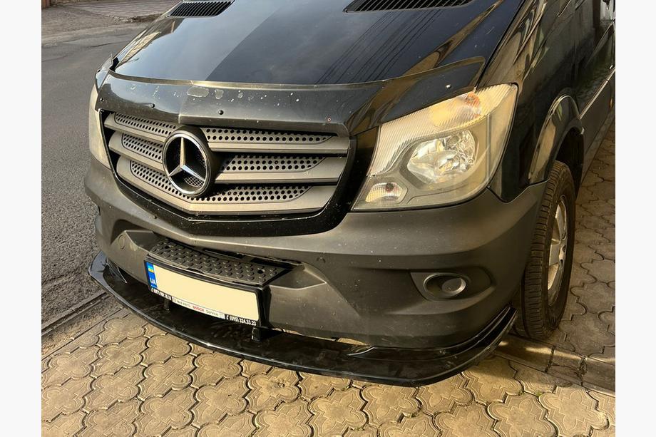 Mercedes Sprinter W906 2006–2018 Voorbumper lip spoiler 2013-2018 (ABS) Foto 4