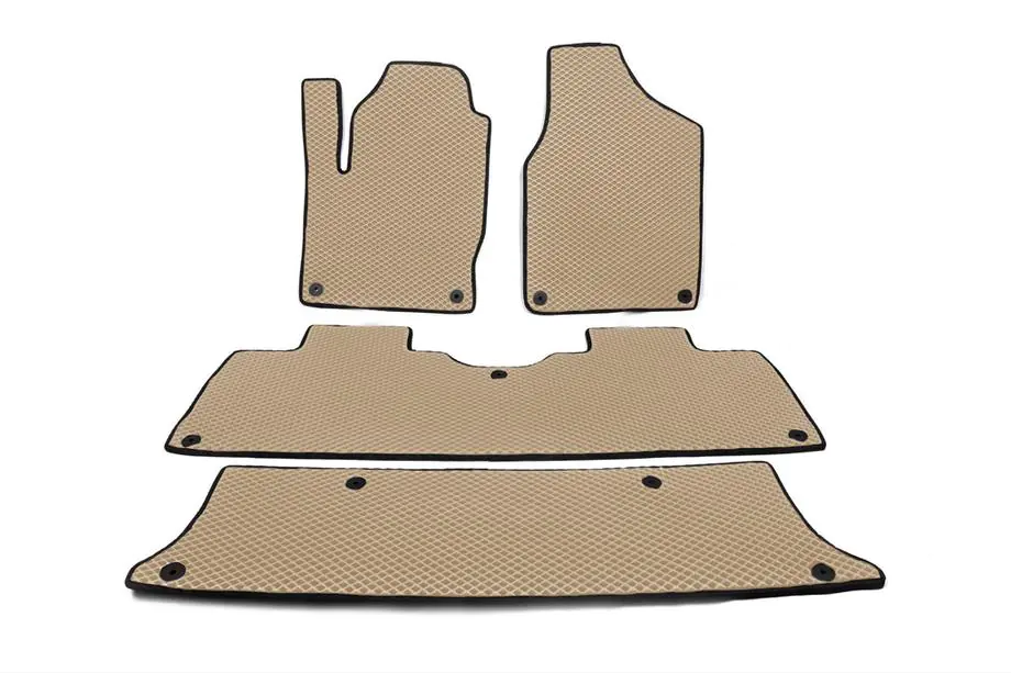 Volkswagen Sharan 1995–2010 EVA automatten (3 rijen, beige) Image
