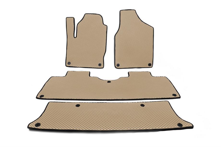 Ford Galaxy 1995–2006 EVA automatten (3 rijen, beige) Foto 1