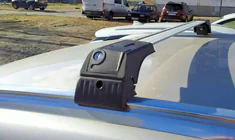 BMW X3 F25 2011–2018 Dwarsdragers voor geïntegreerde dakrails, afsluitbaar Skybar V2 (2 stuks) foto 2