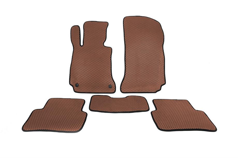 Mercedes C-klasse W204 2007–2015 EVA automatten (bruin) Image