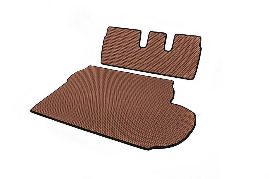 Mitsubishi Outlander 2006–2012 Bagageruimatte (EVA, bruin) 7-zits Foto 2