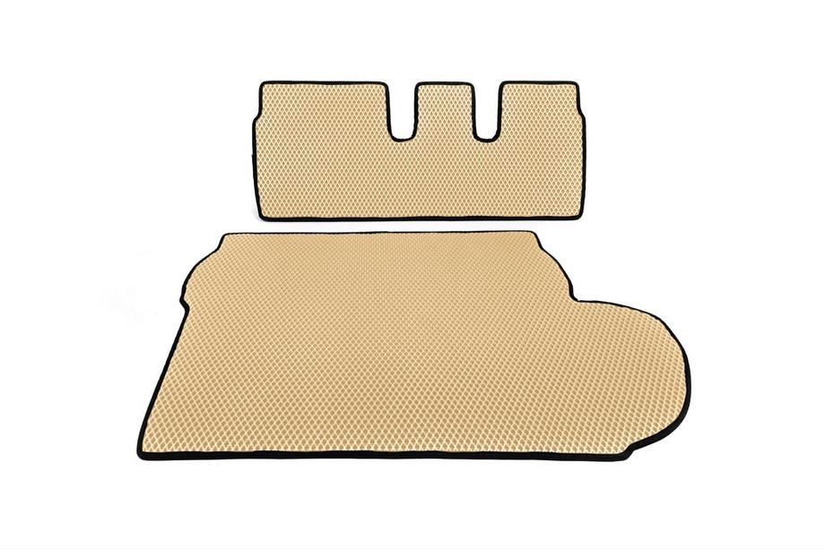 Mitsubishi Outlander 2006–2012 Kofferbakmat (EVA, beige) 7-zits Zonder subwoofer Image